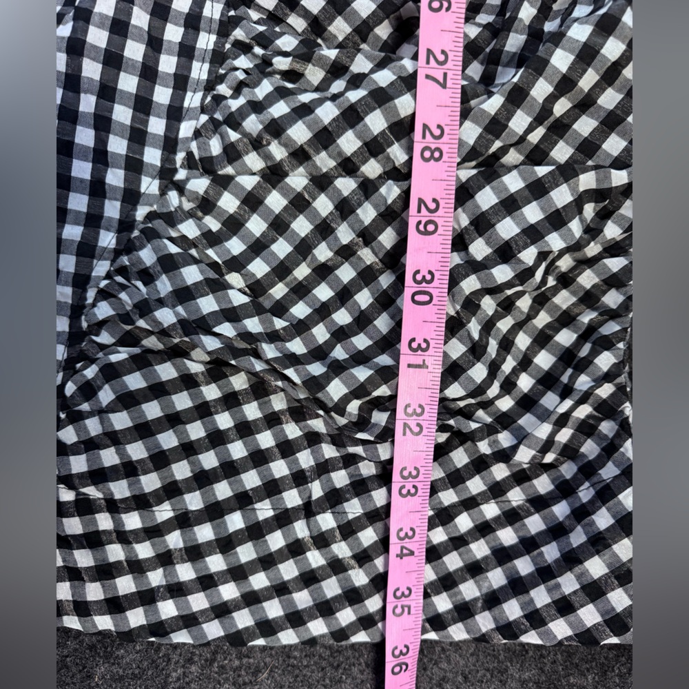 Ganni Gingham Seersucker Mini Dress size 6 - Picture 10 of 10